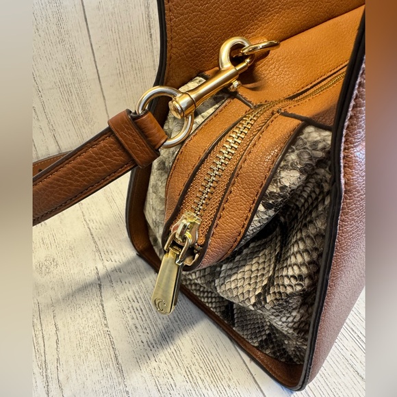 Charming Charlie Faux Brown Handbag - Picture 10 of 12